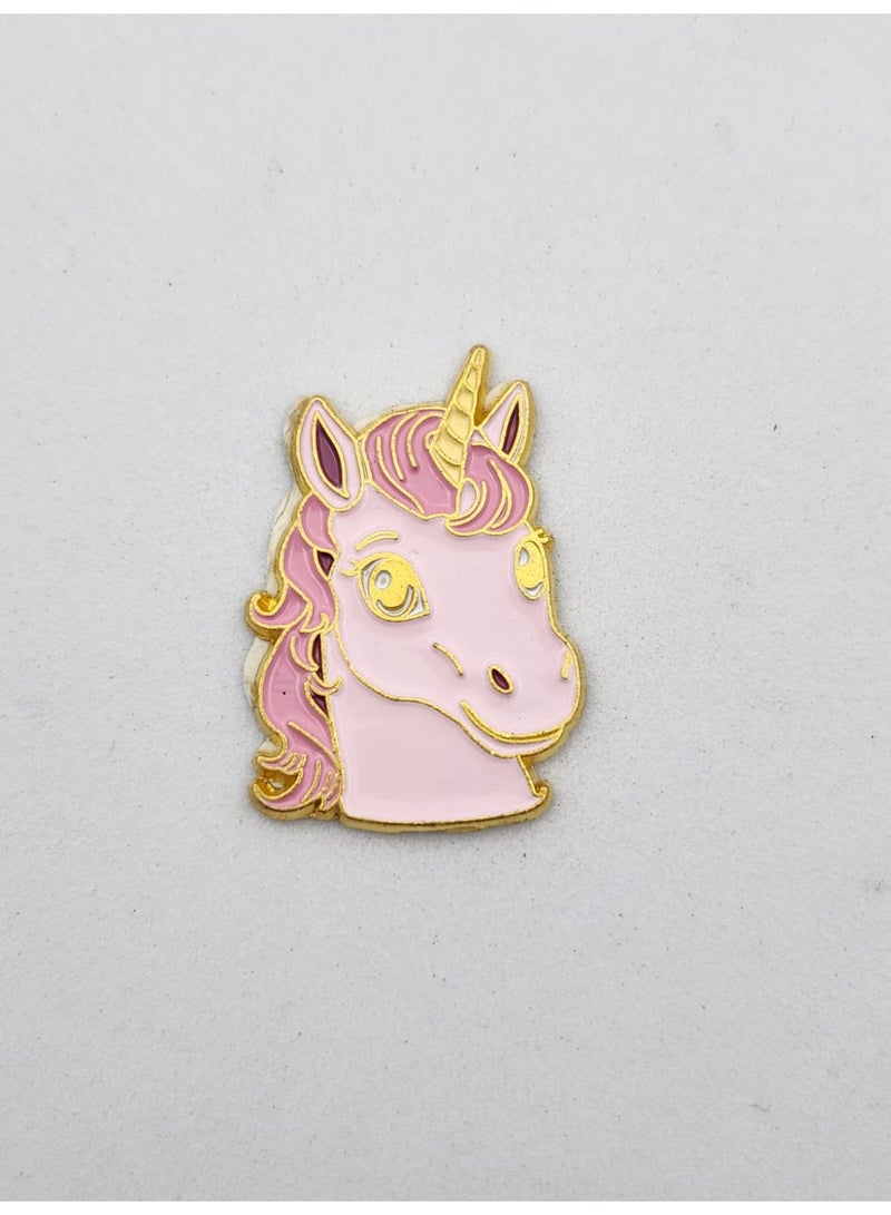 Kipfy Pink Horse Metal Sticker  Decorative Travel Theme Badge for mobile,laptop Backpacks,Accessories Fans Stickers Display for I pad,and Collectors Walls, Doors, Cars, Trucks, Motorcycles Fridge - Image 1